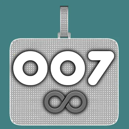 CUSTOM LETTER NECKLACE 3D BIG SQUARE sold by The GUU Shop