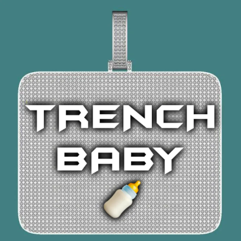 CUSTOM LETTER NECKLACE 3D BIG SQUARE sold by The GUU Shop