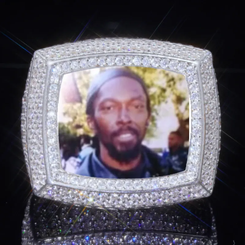 3D CUSTOM PICTURE ICED RING sold by The GUU Shop