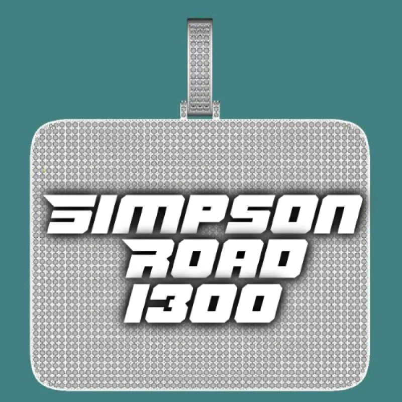 CUSTOM LETTER NECKLACE 3D BIG SQUARE sold by The GUU Shop