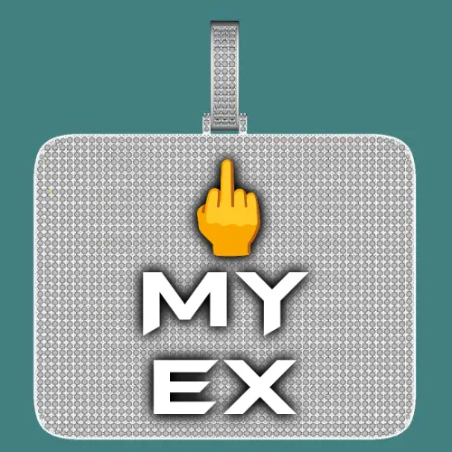 CUSTOM LETTER NECKLACE 3D BIG SQUARE sold by The GUU Shop