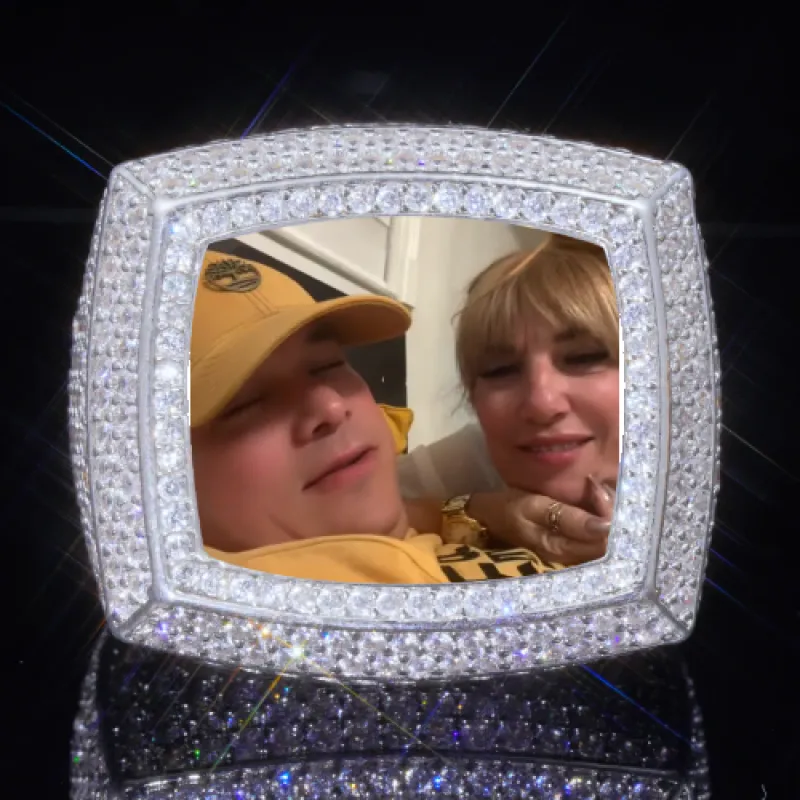 3D CUSTOM PICTURE ICED RING sold by The GUU Shop