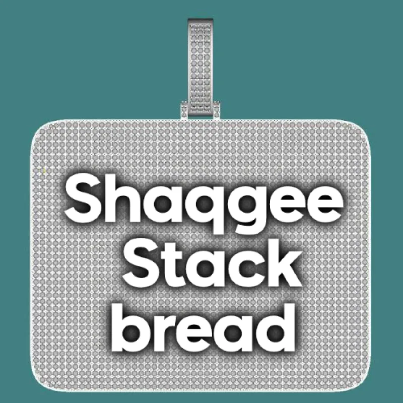 CUSTOM LETTER NECKLACE 3D BIG SQUARE sold by The GUU Shop