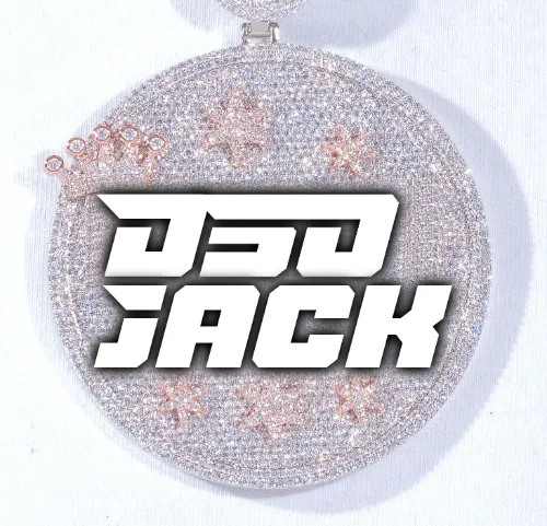 CUSTOM LETTER NECKLACE 3D BIG CROWN DISC sold by The GUU Shop