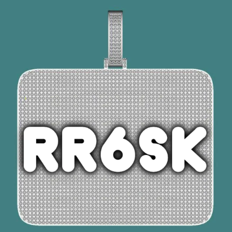 CUSTOM LETTER NECKLACE 3D BIG SQUARE sold by The GUU Shop