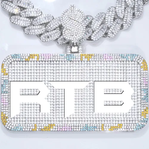 CUSTOM LETTER NECKLACE 3D COLORFUL SQUARE sold by The GUU Shop