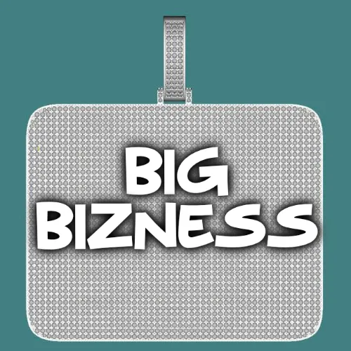 CUSTOM LETTER NECKLACE 3D BIG SQUARE sold by The GUU Shop