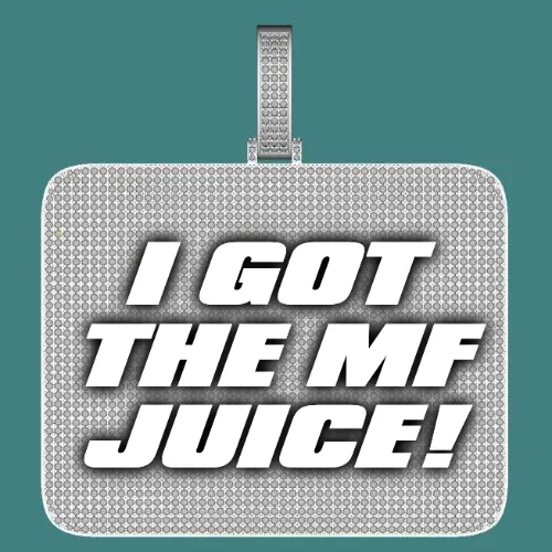 CUSTOM LETTER NECKLACE 3D BIG SQUARE sold by The GUU Shop