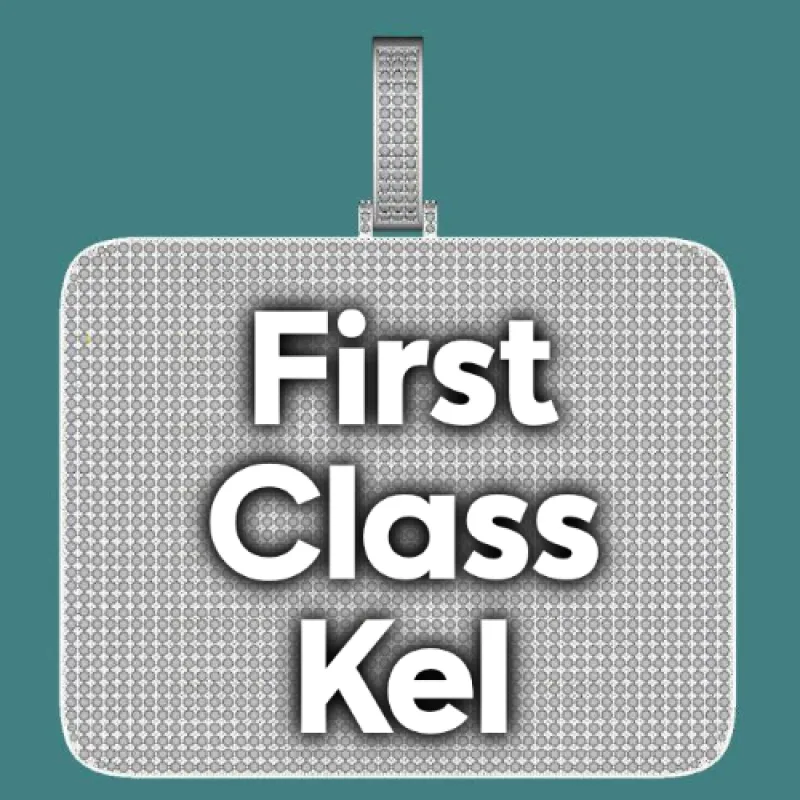 CUSTOM LETTER NECKLACE 3D BIG SQUARE sold by The GUU Shop