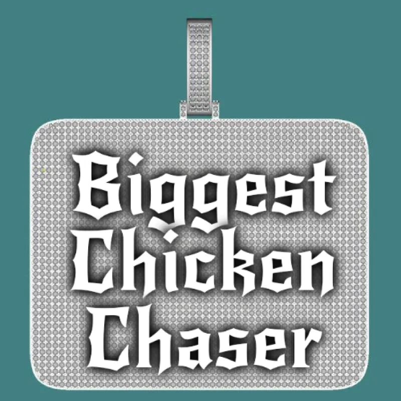 CUSTOM LETTER NECKLACE 3D BIG SQUARE sold by The GUU Shop