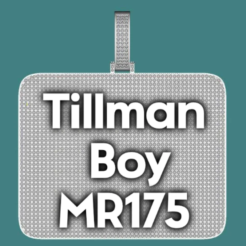 CUSTOM LETTER NECKLACE 3D BIG SQUARE sold by The GUU Shop