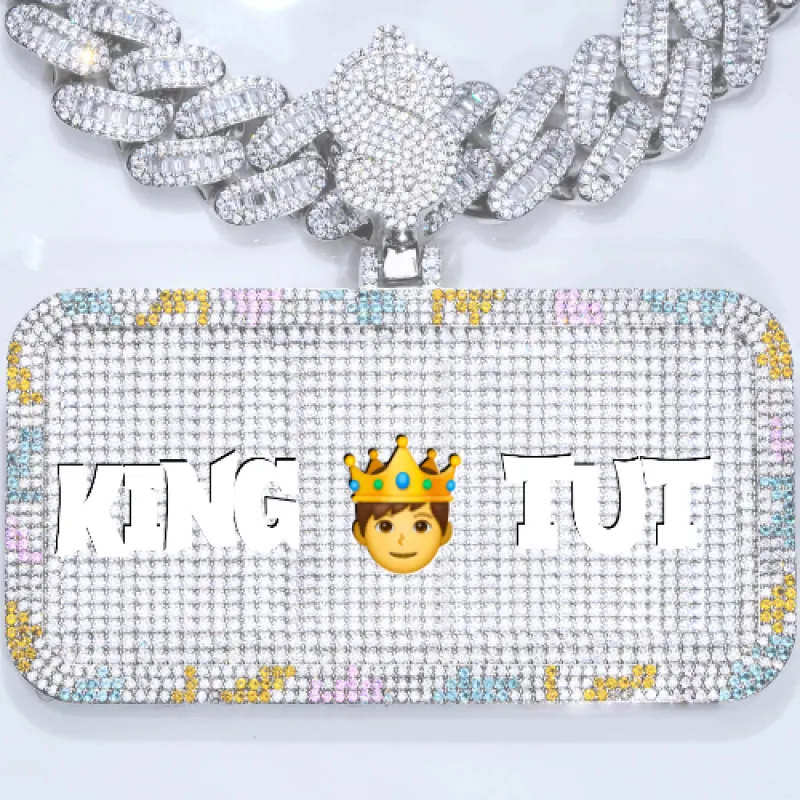 CUSTOM LETTER NECKLACE 3D COLORFUL SQUARE sold by The GUU Shop