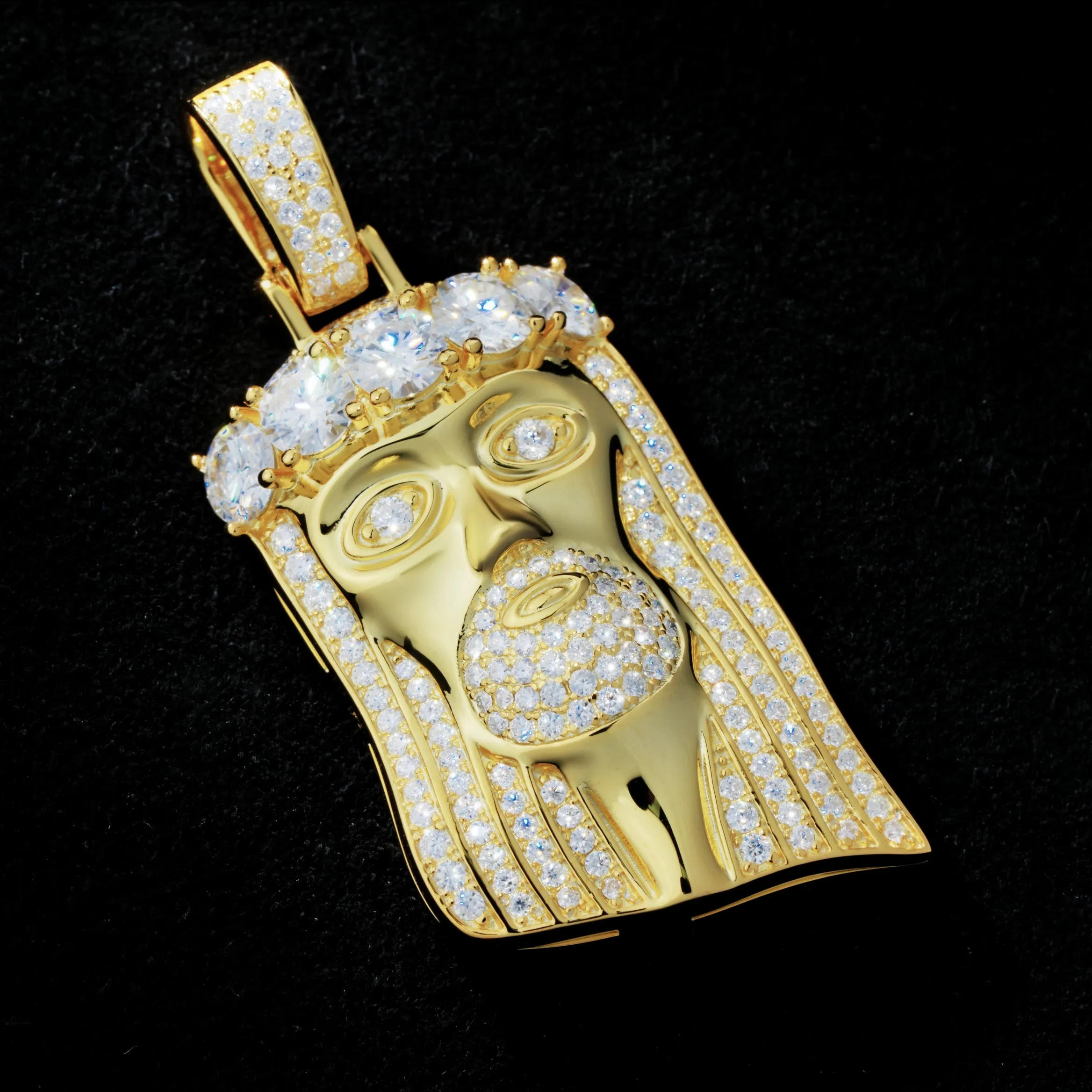 925S & VVS Moissanite Large Diamond Jesus sold by The GUU Shop product image thumbnail 3