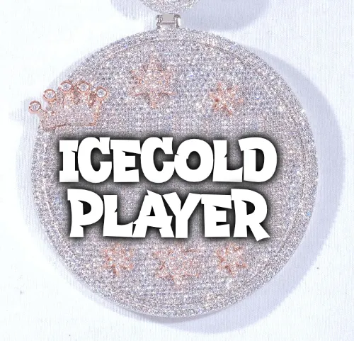 CUSTOM LETTER NECKLACE 3D BIG CROWN DISC sold by The GUU Shop