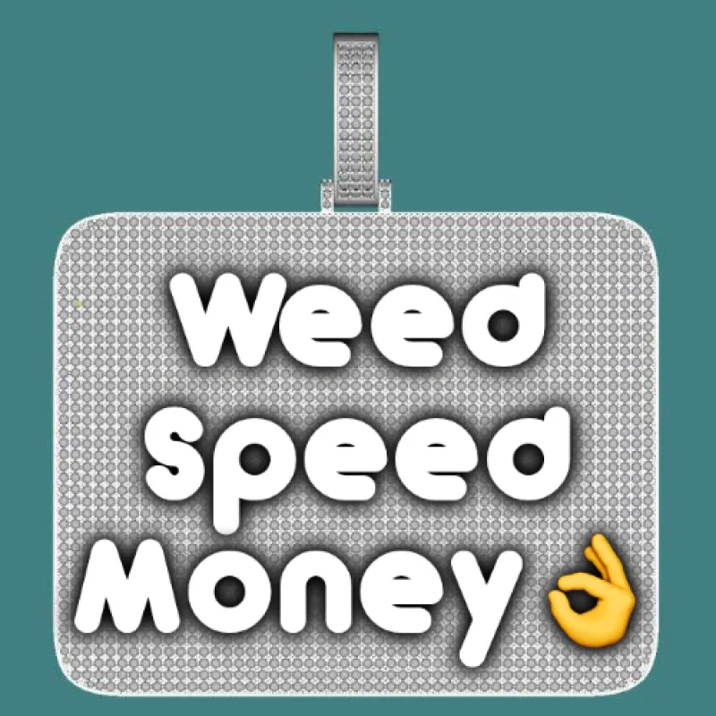 CUSTOM LETTER NECKLACE 3D BIG SQUARE sold by The GUU Shop