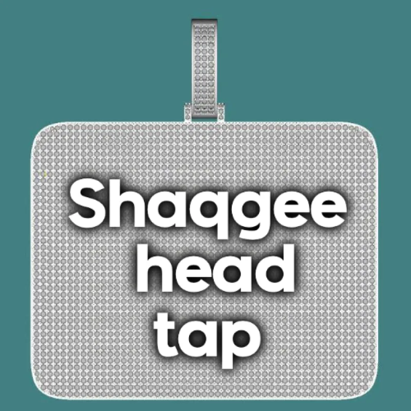 CUSTOM LETTER NECKLACE 3D BIG SQUARE sold by The GUU Shop