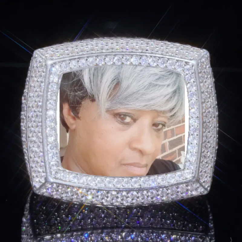 3D CUSTOM PICTURE ICED RING sold by The GUU Shop