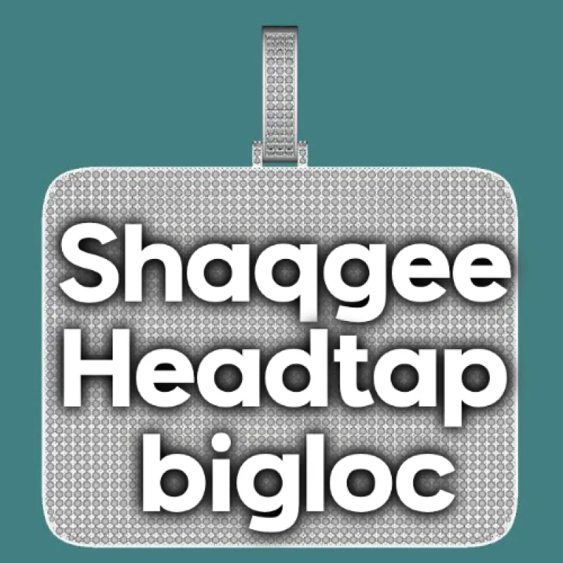 CUSTOM LETTER NECKLACE 3D BIG SQUARE sold by The GUU Shop