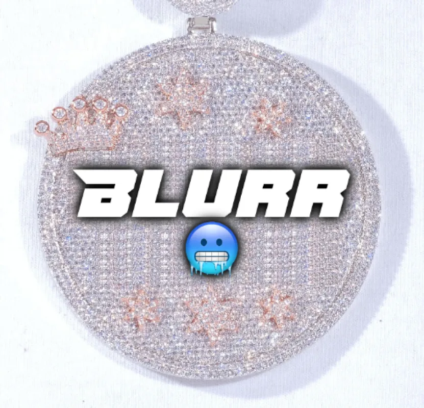 CUSTOM LETTER NECKLACE 3D BIG CROWN DISC sold by The GUU Shop