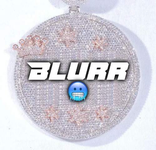 CUSTOM LETTER NECKLACE 3D BIG CROWN DISC sold by The GUU Shop