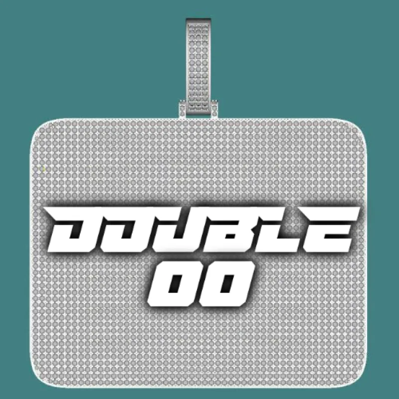 CUSTOM LETTER NECKLACE 3D BIG SQUARE sold by The GUU Shop