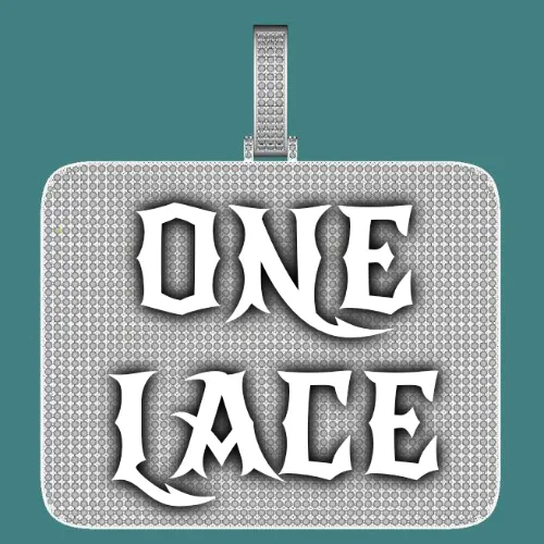 CUSTOM LETTER NECKLACE 3D BIG SQUARE sold by The GUU Shop