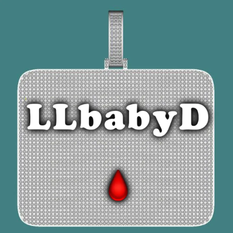 CUSTOM LETTER NECKLACE 3D BIG SQUARE sold by The GUU Shop