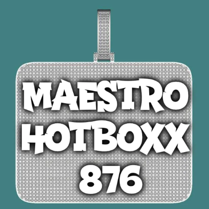 CUSTOM LETTER NECKLACE 3D BIG SQUARE sold by The GUU Shop