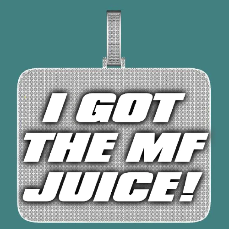 CUSTOM LETTER NECKLACE 3D BIG SQUARE sold by The GUU Shop