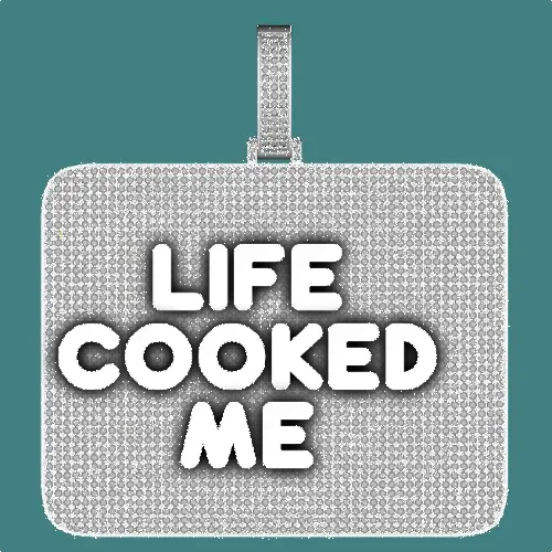 CUSTOM LETTER NECKLACE 3D BIG SQUARE sold by The GUU Shop