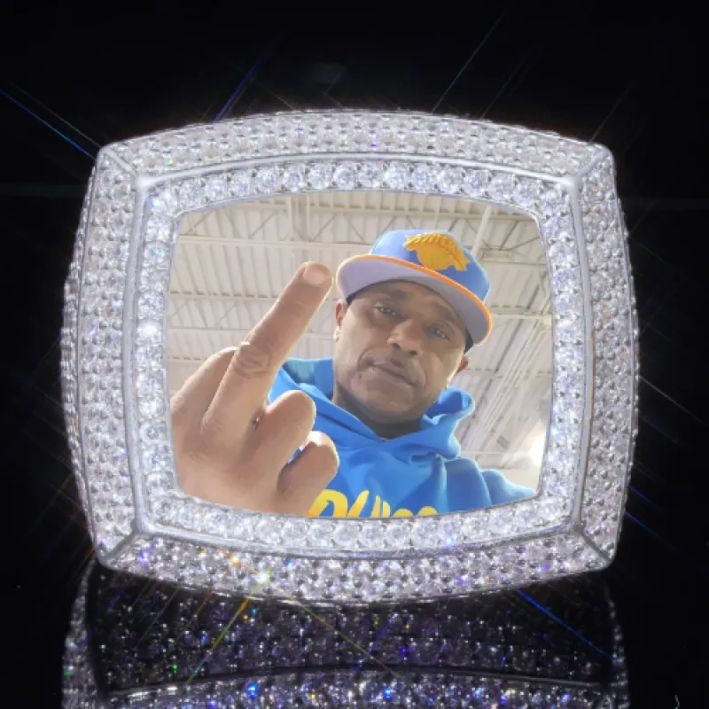 3D CUSTOM PICTURE ICED RING sold by The GUU Shop