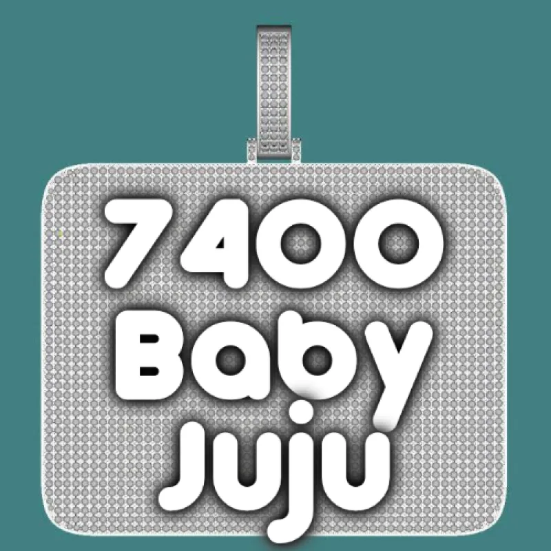 CUSTOM LETTER NECKLACE 3D BIG SQUARE sold by The GUU Shop