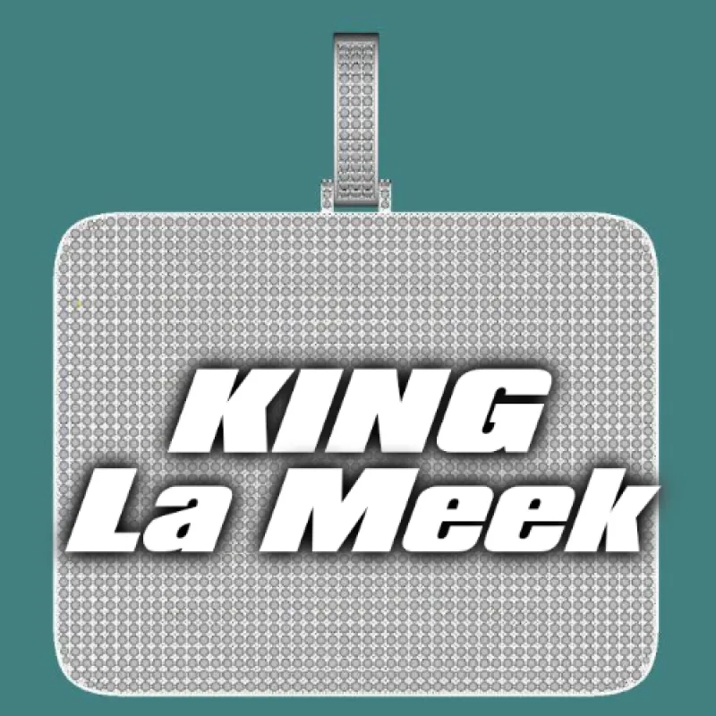 CUSTOM LETTER NECKLACE 3D BIG SQUARE sold by The GUU Shop