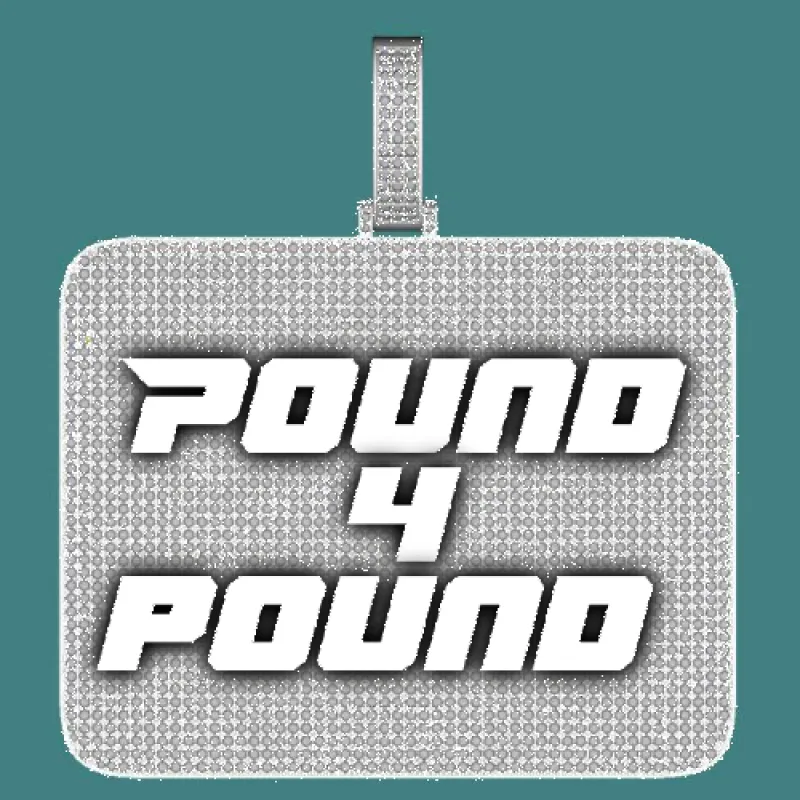 CUSTOM LETTER NECKLACE 3D BIG SQUARE sold by The GUU Shop