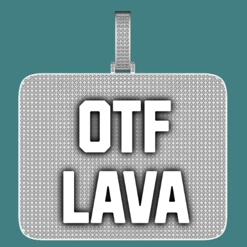 CUSTOM LETTER NECKLACE 3D BIG SQUARE made by The GUU Shop