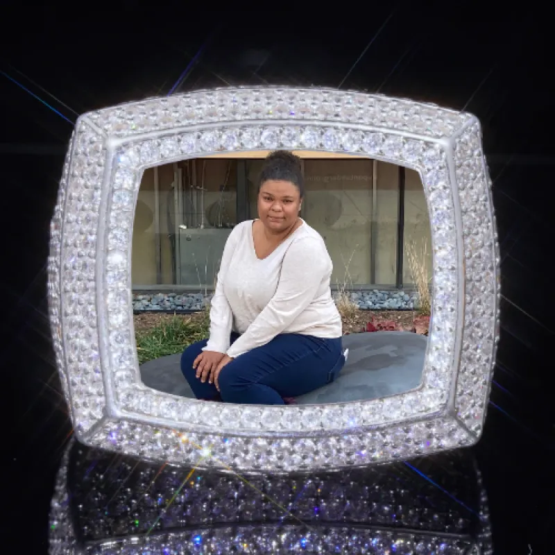 3D CUSTOM PICTURE ICED RING sold by The GUU Shop