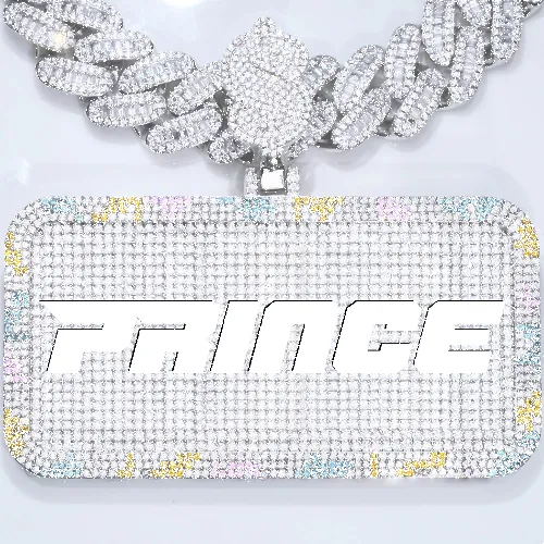 CUSTOM LETTER NECKLACE 3D COLORFUL SQUARE sold by The GUU Shop