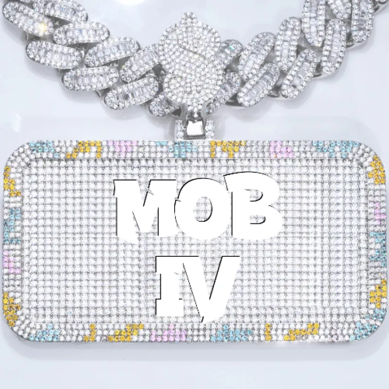 CUSTOM LETTER NECKLACE 3D COLORFUL SQUARE sold by The GUU Shop