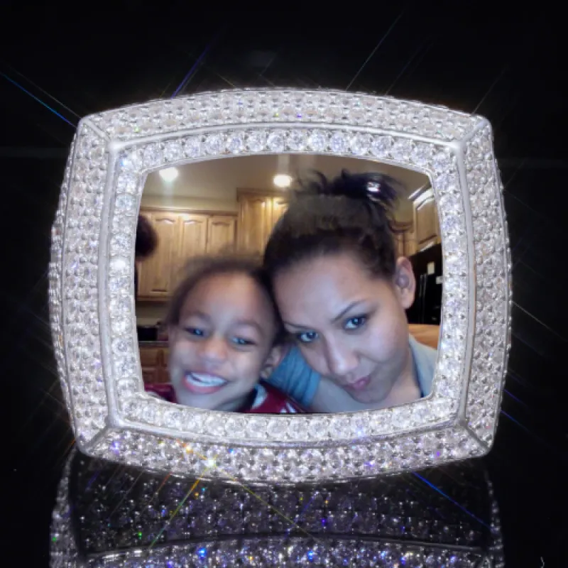 3D CUSTOM PICTURE ICED RING sold by The GUU Shop