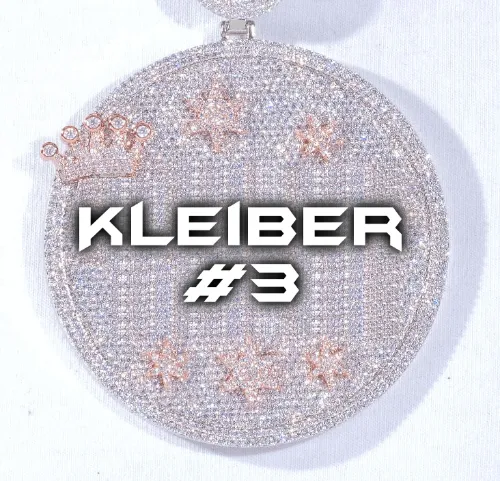 CUSTOM LETTER NECKLACE 3D BIG CROWN DISC sold by The GUU Shop