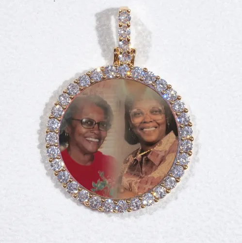 3D CIRCLE CUSTOM PICTURE PENDANT SMALL SIZE sold by The GUU Shop