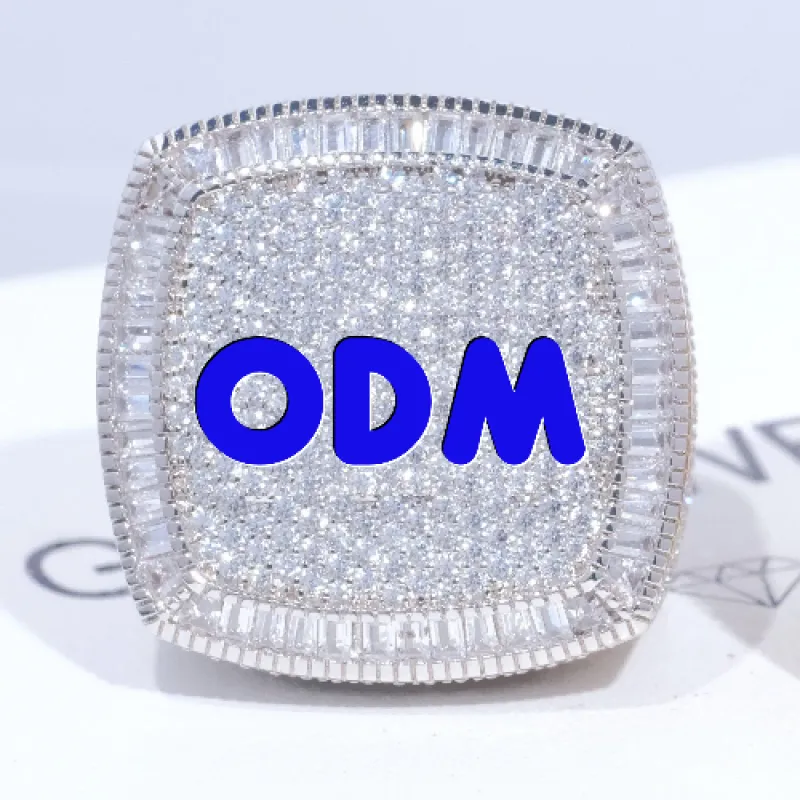 CUSTOM LETTER 3D ICED RING sold by The GUU Shop