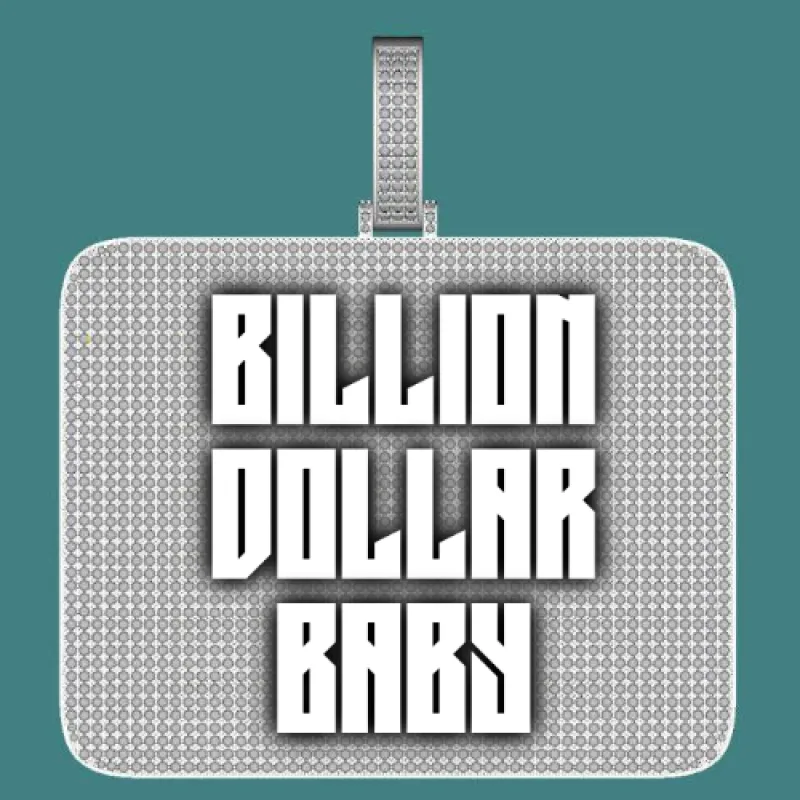 CUSTOM LETTER NECKLACE 3D BIG SQUARE sold by The GUU Shop