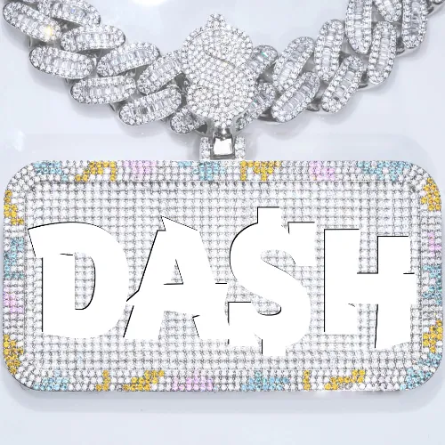 CUSTOM LETTER NECKLACE 3D COLORFUL SQUARE sold by The GUU Shop