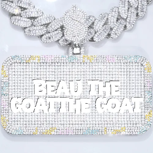 CUSTOM LETTER NECKLACE 3D COLORFUL SQUARE sold by The GUU Shop