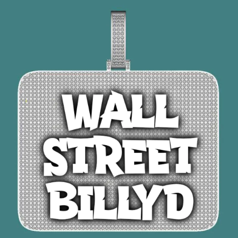 CUSTOM LETTER NECKLACE 3D BIG SQUARE sold by The GUU Shop