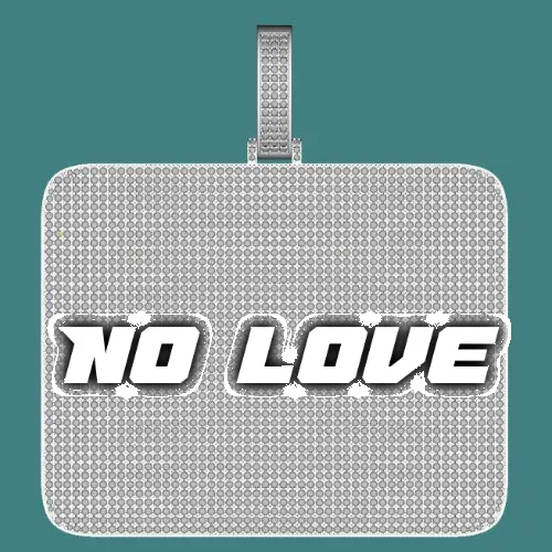 CUSTOM LETTER NECKLACE 3D BIG SQUARE sold by The GUU Shop