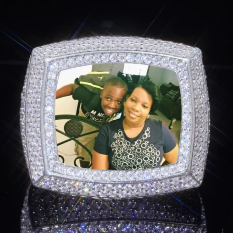 3D CUSTOM PICTURE ICED RING sold by The GUU Shop