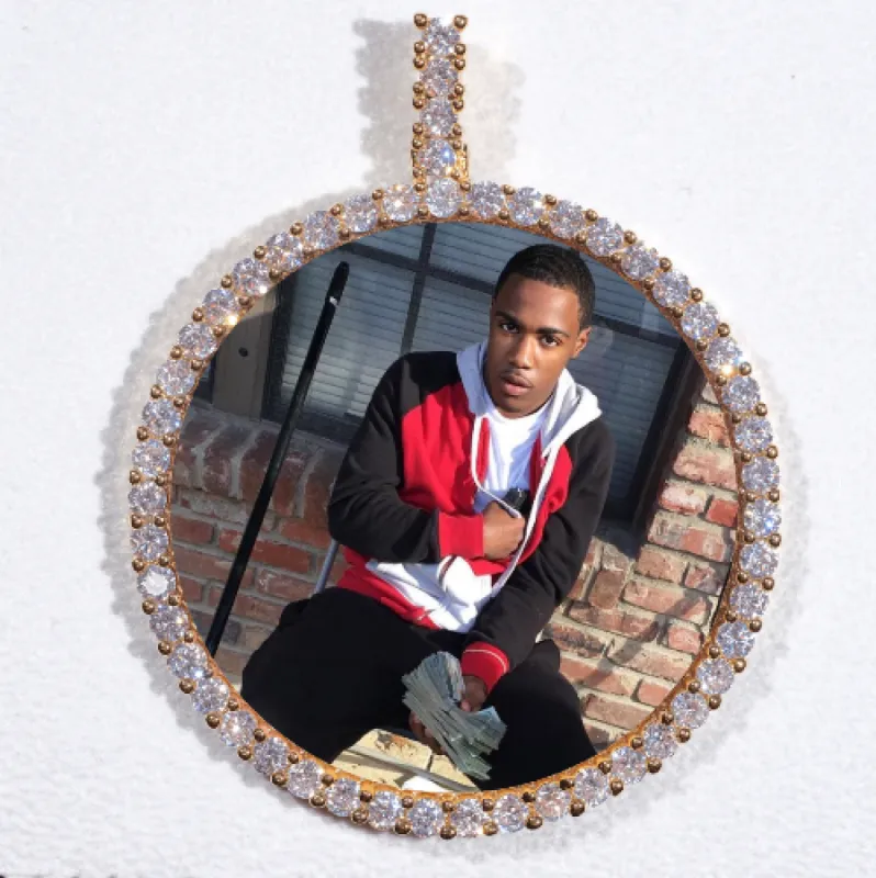 LARGE 3D CIRCLE CUSTOM PICTURE PENDANT sold by The GUU Shop