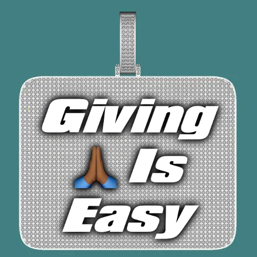 CUSTOM LETTER NECKLACE 3D BIG SQUARE sold by The GUU Shop